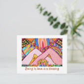 Het zijn in liefde is een zegen briefkaart (Staand voorkant)