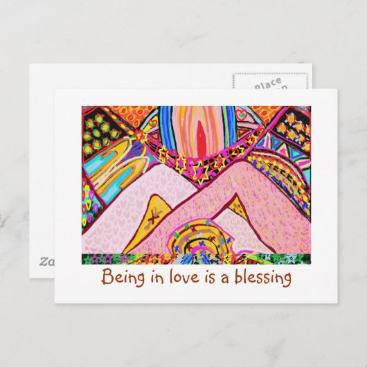 Het zijn in liefde is een zegen briefkaart (Voorkant / Achterkant)