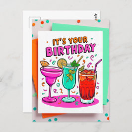 Het zijn je verjaardagsansichtkaarten briefkaart