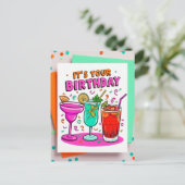 Het zijn je verjaardagsansichtkaarten briefkaart (Staand voorkant)