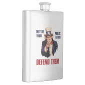 Het zijn jouw publieke Landen die ze verdedigen, o Flacon (Rechts)