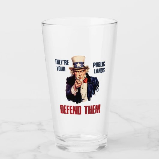 Het zijn jouw publieke Landen die ze verdedigen, o Glas (Voorkant)