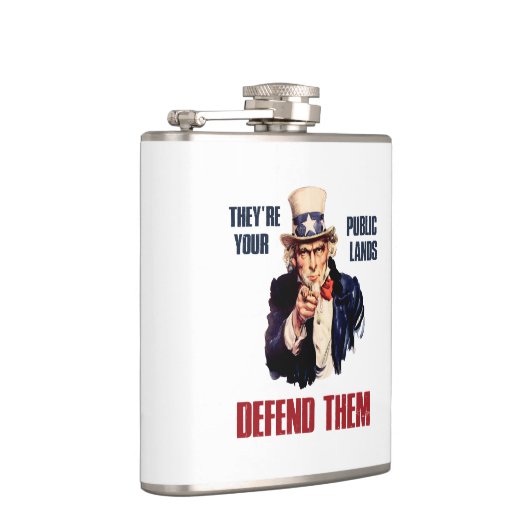 Het zijn jouw publieke Landen die ze verdedigen, o Heupfles (Rechts)