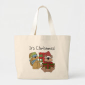 Het zijn kerstshirts en cadeautjes grote tote bag (Voorkant)
