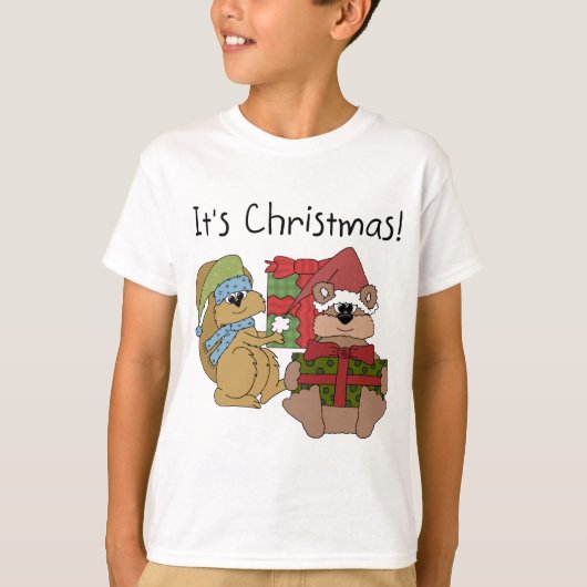 Het zijn kerstshirts en cadeautjes t-shirt (Voorkant)