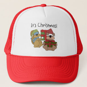 Het zijn kerstshirts en cadeautjes trucker pet