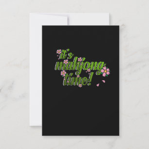 Het zijn Mahjong Time Game Mahjong Player Games RSVP Kaartje