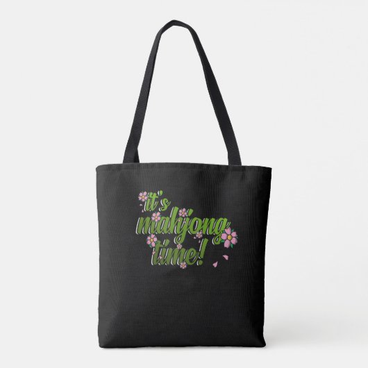 Het zijn Mahjong Time Game Mahjong Player Games Tote Bag (Achterkant)