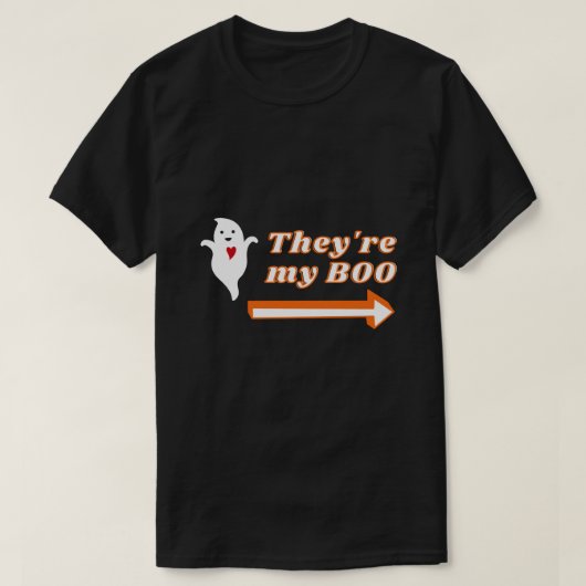 Het zijn mijn Boo Halloween Couple T-Shirt (Design voorkant)