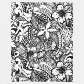 Het zijn niet altijd zwarte of witte polynesiaanse fleece deken (Voorkant)