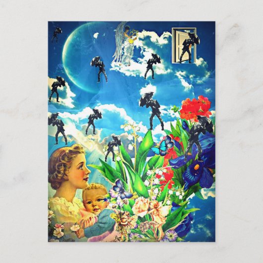 Het zijn regenende Mannen, Hallelujah Briefkaart (Voorkant)