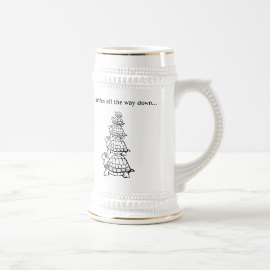 het zijn schildpadden helemaal naar beneden in bie bierpul (Rechts)