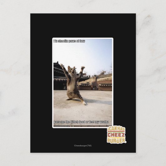 Het zijn shaolin poten van woede briefkaart (Voorkant)