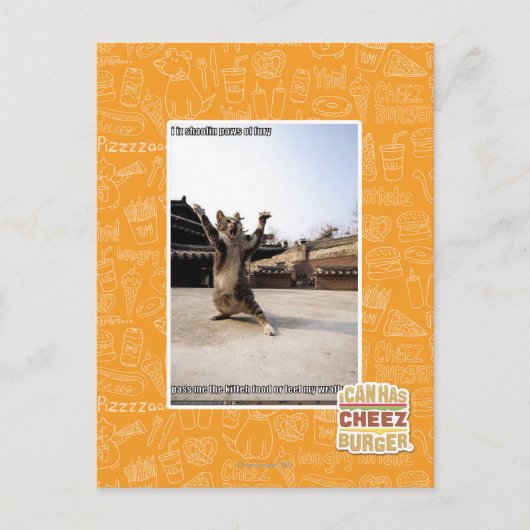 Het zijn shaolin poten van woede briefkaart (Voorkant)