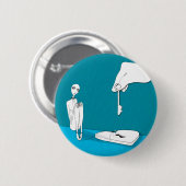 Het zijn slechts armbandjes, baby ronde button 5,7 cm (Voorkant /achterkant)