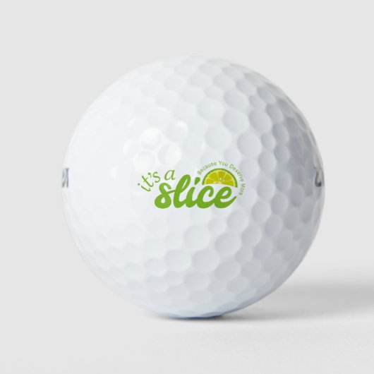 Het zijn slice golfballen (Voorkant)