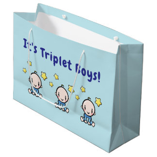 Het zijn triplet jongens!, Triplet baby cadeau ver Groot Cadeauzakje
