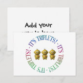 Het zijn triplets. (Voorkant / Achterkant)