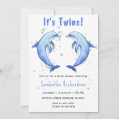 Het zijn tweelingdolfijnen onder het Zeeen Baby sh Kaart (Voorkant)