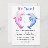 Het zijn tweelingdolfijnen onder het Zeeen Baby sh Kaart (Voorkant)