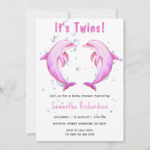 Het zijn tweelingdolfijnen onder het Zeeen Baby sh Kaart (Voorkant)