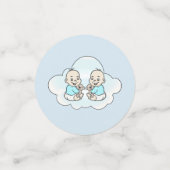 Het zijn tweelingjongens! Baby showers confetti (Kleine voorkant)