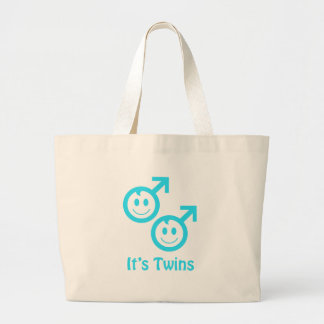 Het zijn tweelingjongens grote tote bag