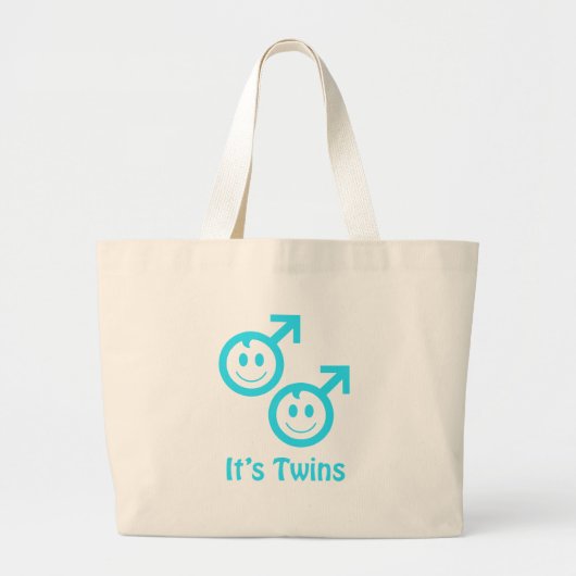 Het zijn tweelingjongens grote tote bag (Voorkant)