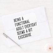Het zijn van een functionele volwassen alledaagse vierkante sticker (Envelop)
