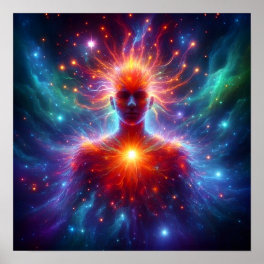 Het zijn van licht - Zij Poster (Voorkant)