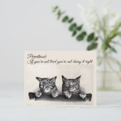 Het zijn verbonden en het zijn een Ouder, Sleepy K Briefkaart (Staand voorkant)