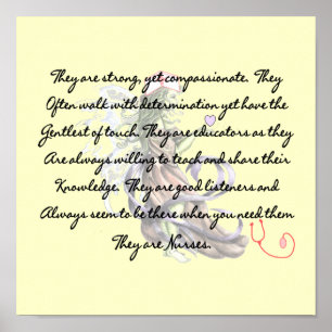 "Het zijn verpleegsters", canvas Art print gedicht