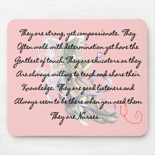 Het zijn verpleegsters. Mousepad Muismat (Voorkant)