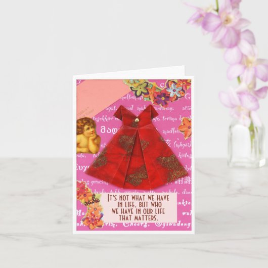 Het zijn vrienden die ertoe doen... kaart (Orchidee)