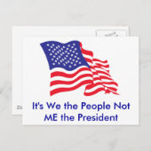 Het zijn wij de mensen, niet ik de P... Briefkaart (Voorkant / Achterkant)