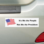 Het zijn wij de mensen, niet ik de P... Bumpersticker (Op auto)