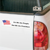 Het zijn wij de mensen, niet ik de P... Bumpersticker (Op Truck)