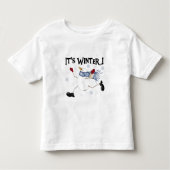 Het zijn Winter Snowman Feestdagen Kinder Shirts (Voorkant)