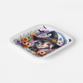 Het zijn Witch Season Square Paper Borden Papieren Bordje (Gebogen)