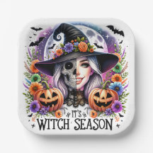 Het zijn Witch Season Square Paper Borden