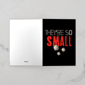 Het zijn zo kleine nierstenen folie wenskaart (Buiten Laag)