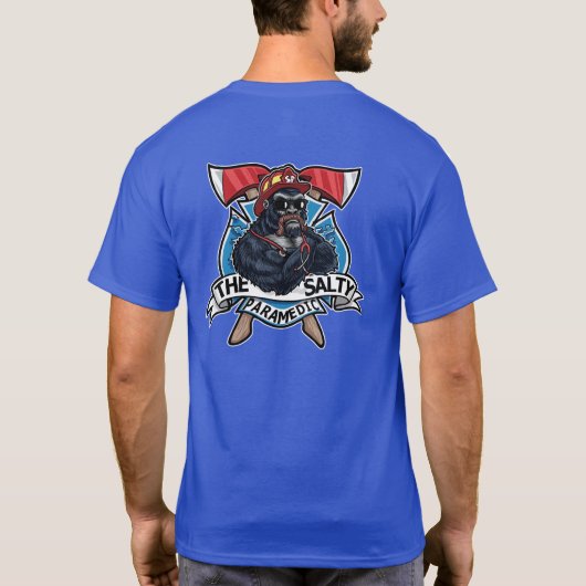 Het zilte gorilla T-shirt (Achterkant)