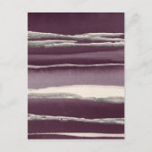 Het zilver nam Paarse Abstracte Druk toe Briefkaart (Voorkant)