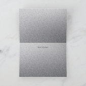 Het zilver schittert Snoepje 16 van Faux Ombre Bedankkaart (Binnen)
