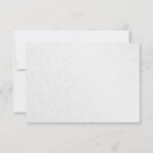 Het zilver schittert wervelingen + het huwelijk RSVP kaartje (Achterkant)