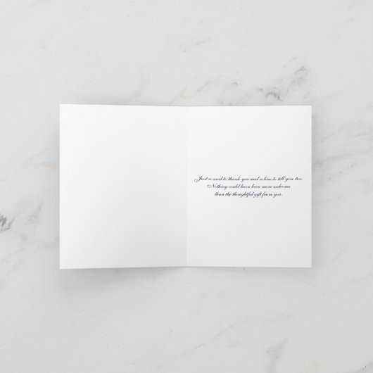 Het Zilver van de marine schittert de Bedankkaart (Binnen)