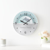 Het Zilver van Mandala van de dolfijn Grote Klok (Huis)