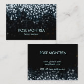 Het zilveren en Zwarte Vallen schittert Visitekaartje (Voorkant / Achterkant)