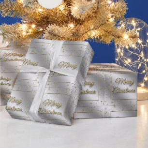 Het zilveren Gouden Verpakkende Document van Cadeaupapier
