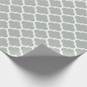 Het Zilveren Grijze Verpakkende Document van Cadeaupapier (Hoek)